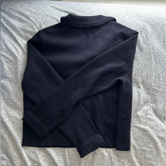 Sezane Betty Cardigan XS Navy Crochet - Picture 3 of 5